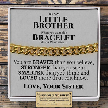 Little Brother Classic Cuban Bracelet - Love You This Much